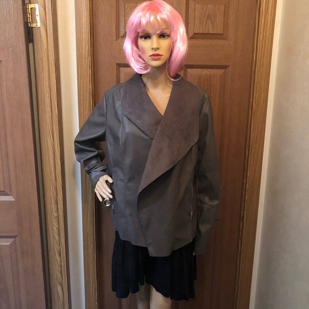 Vegan Taupe coat super stylish coat 1X